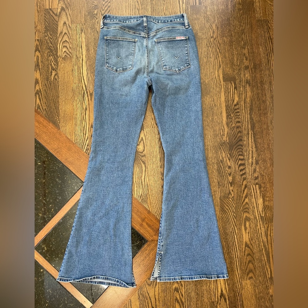 Hudson Heidi High Rise Flare Jeans Bubbly Light Wash Denim 27 - Picture 5 of 8